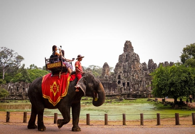 Ride Elephant Bayon Temple